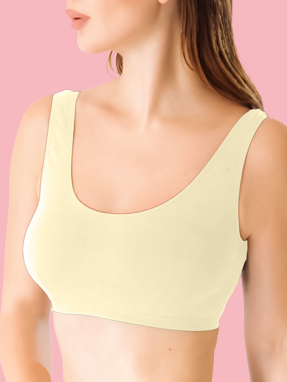 Soft bra with wide straps (2 pieces)