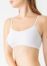 White Thin Strap Soft Bra ( Pack of 3 )