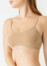 Biege Thin Strap Soft Bra ( Pack of 3 )