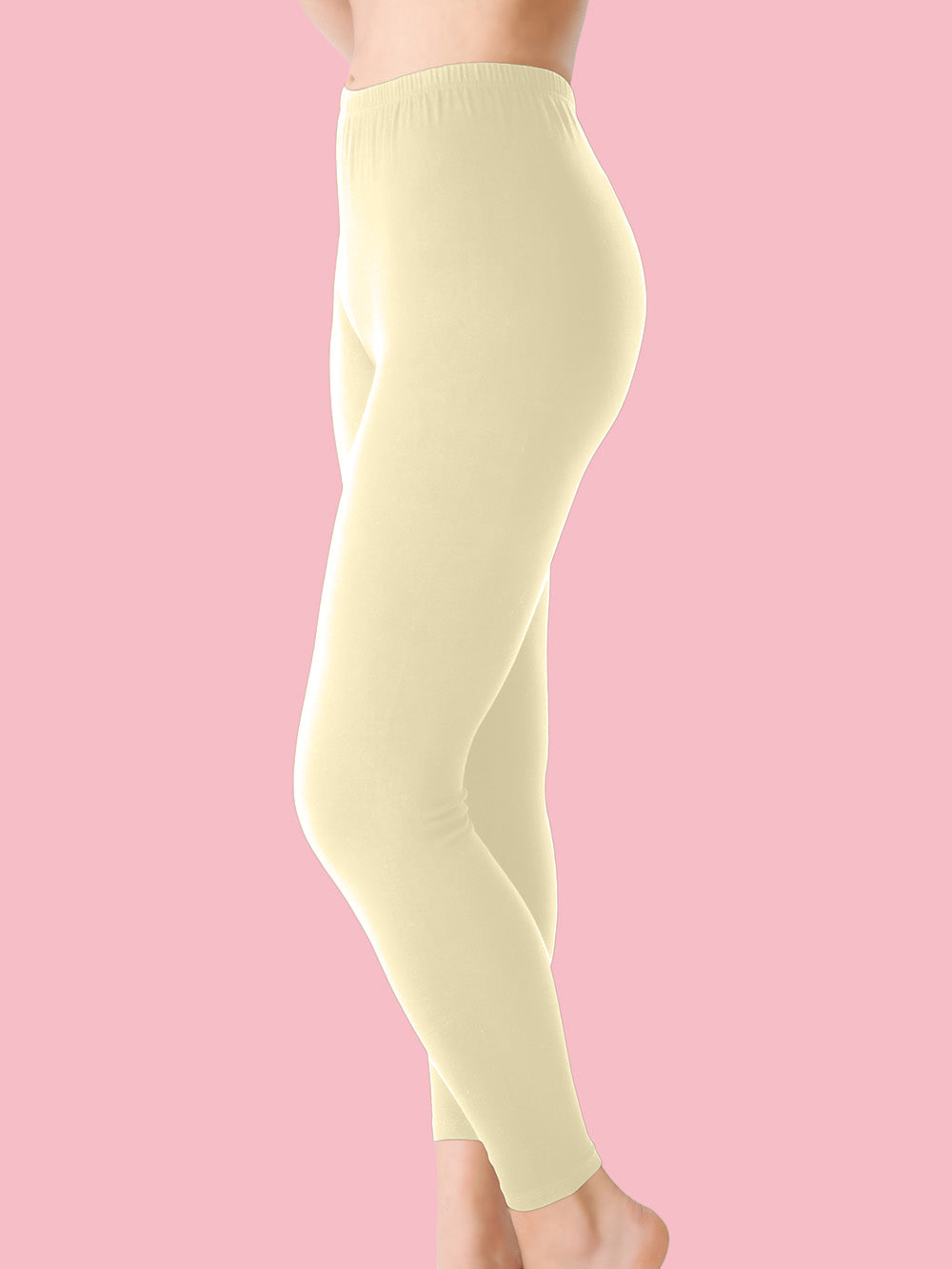 Long pants with a rounded waist and a wide leg