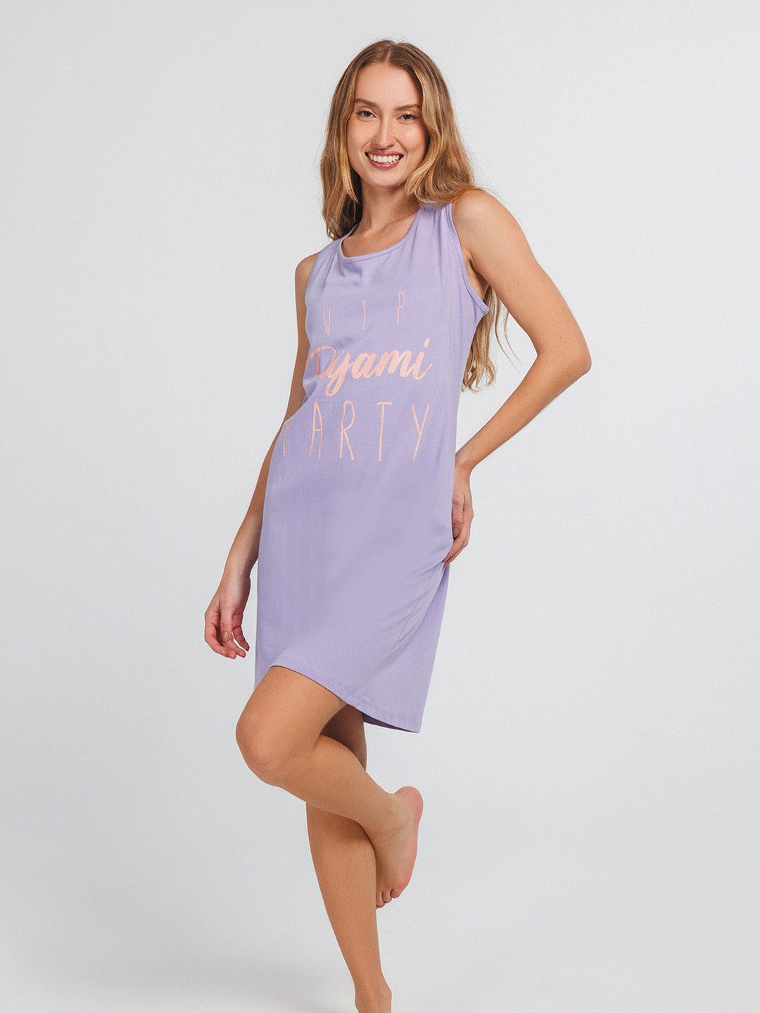 Nighty Kit Print Brassola Light Mauve