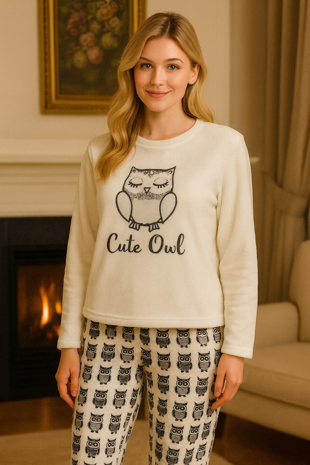 ✨ Off-White Velvet Pajama Set ✨