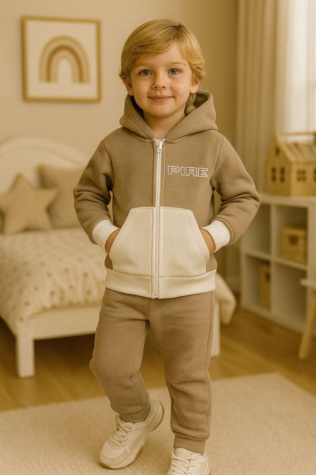 ✨ Hooded Tracksuit with Splash Pocket, Waistband & Cuffs ✨