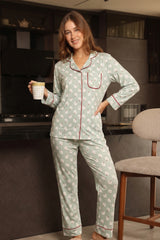 classic Mint pajama with patterns