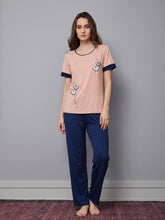 Simon pajama set with printed pants