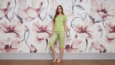 Lemon pajama with half sleeves