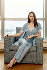 Bitruli 3-piece pajama set with half sleeves