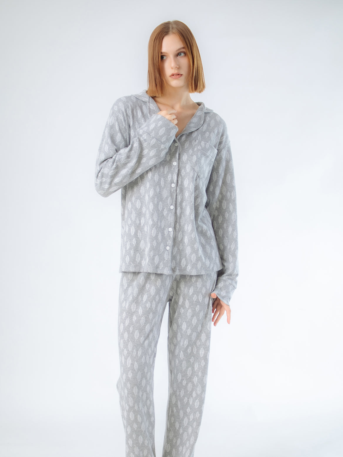 Classic Jacquard Leaf Pajamas