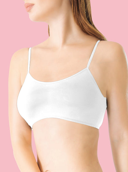 Soft bra with thin straps (3 pieces)
