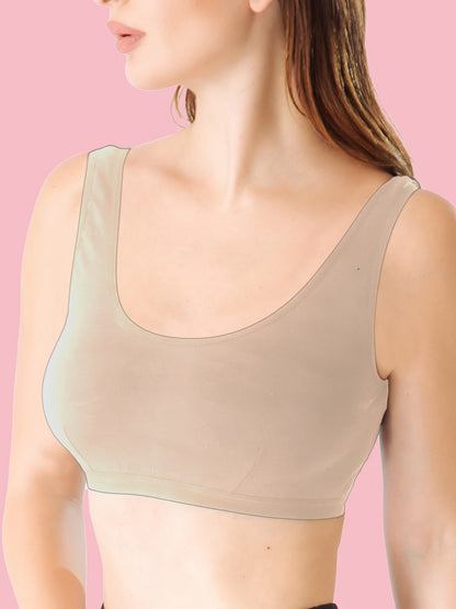 Soft bra with wide straps (2 pieces)
