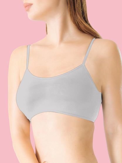Soft bra with thin straps (3 pieces)
