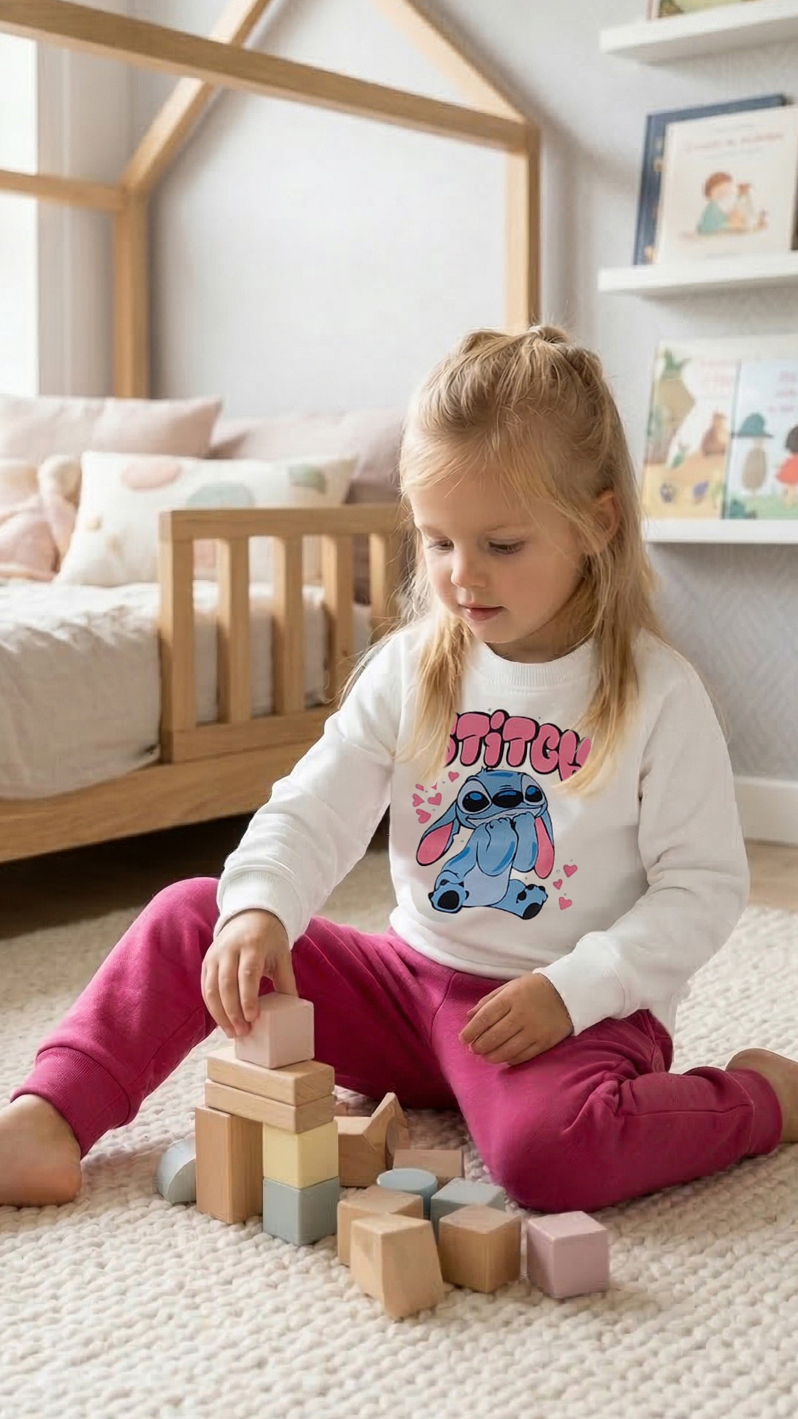 Girls Violet Tracksuit