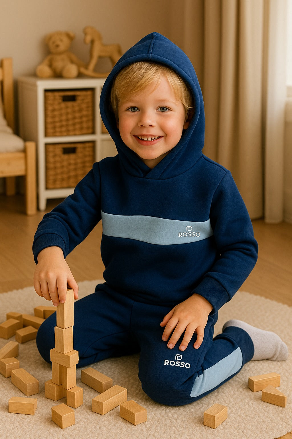 ✨ Hooded Tracksuit with Waistband & Cuffs ✨