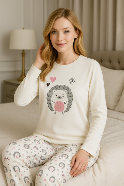 White Melton Winter Pajama
