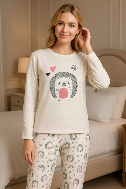 White Melton Winter Pajama