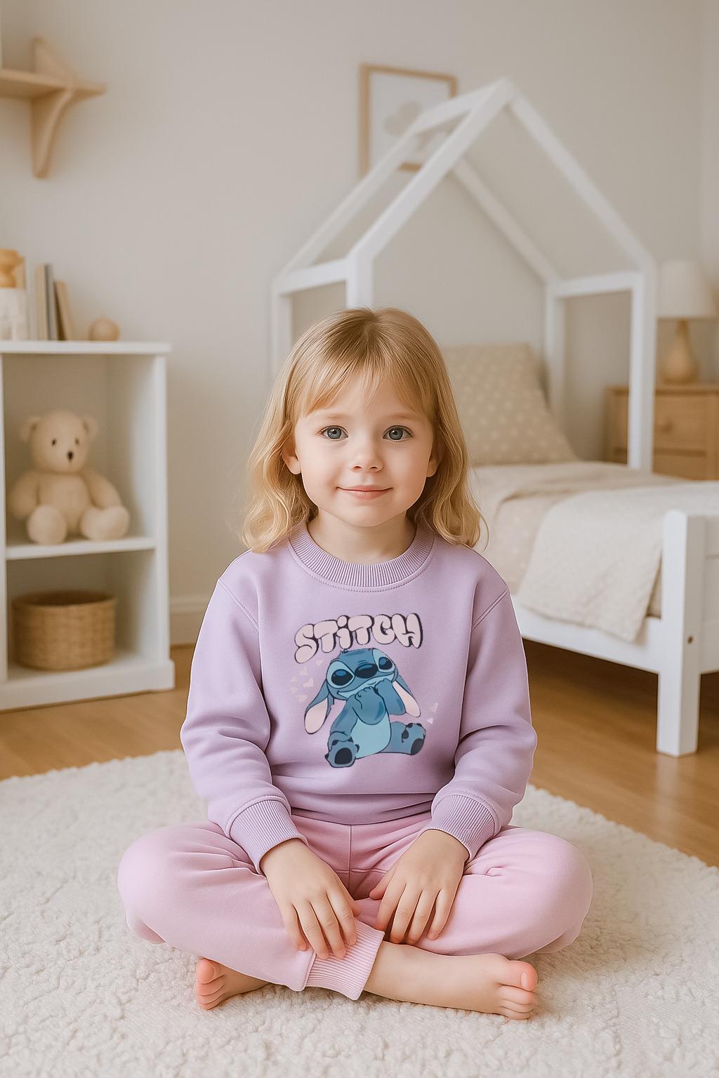 Girls Violet Tracksuit