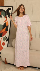 rose galabia with half sleeves