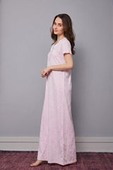 Rose long sleeve galabia