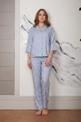 Cyan classic short sleeve pajama