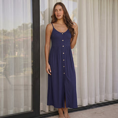 Navy strappy summer dress