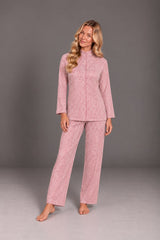 Kashmir winter jacquard high-neck pajama