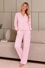 Rose winter V-neck pajama