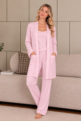 Rose 3-piece winter pajama set