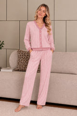 Kashmir winter V-neck pajama