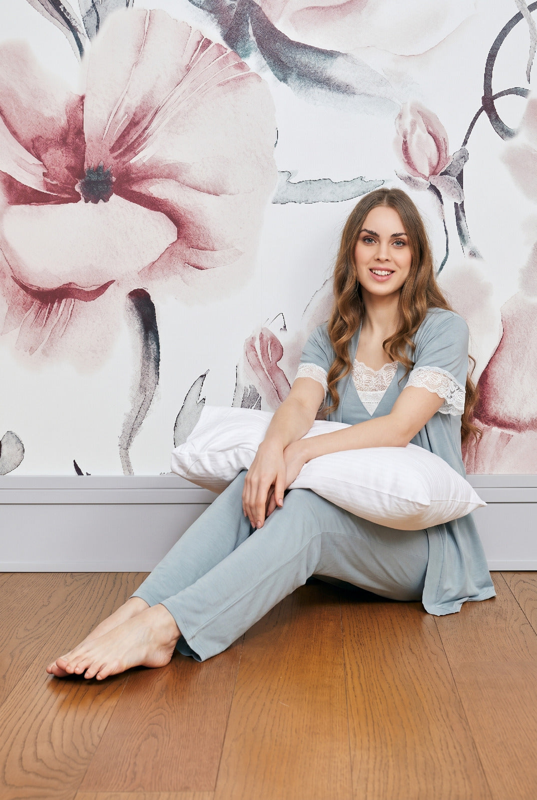 Bitruli 3-piece pajama set with half sleeves