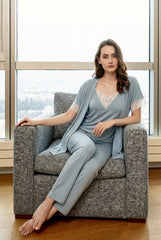Bitruli 3-piece pajama set with half sleeves