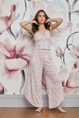Rose long sleeve pajama top